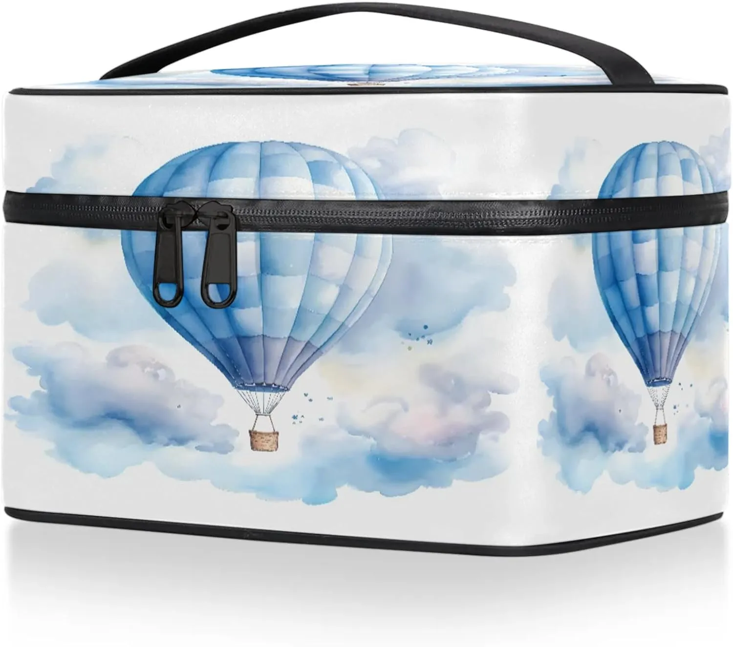 Hot Air Balloon Travel Toiletry Bag Large Capacity Makeup Case Organizer with Handle Cosmetic Case for Women Girls