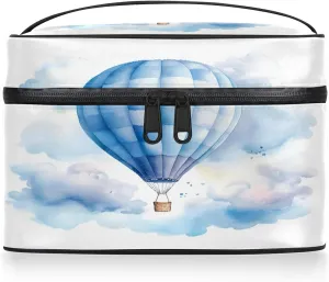 Hot Air Balloon Travel Toiletry Bag Large Capacity Makeup Case Organizer with Handle Cosmetic Case for Women Girls