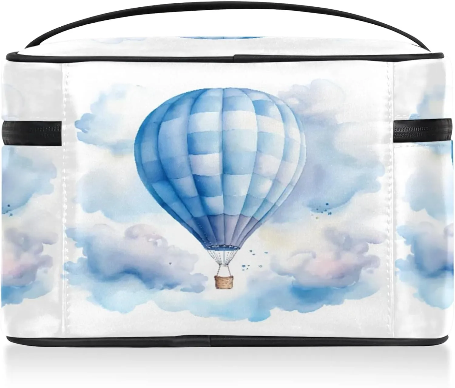 Hot Air Balloon Travel Toiletry Bag Large Capacity Makeup Case Organizer with Handle Cosmetic Case for Women Girls