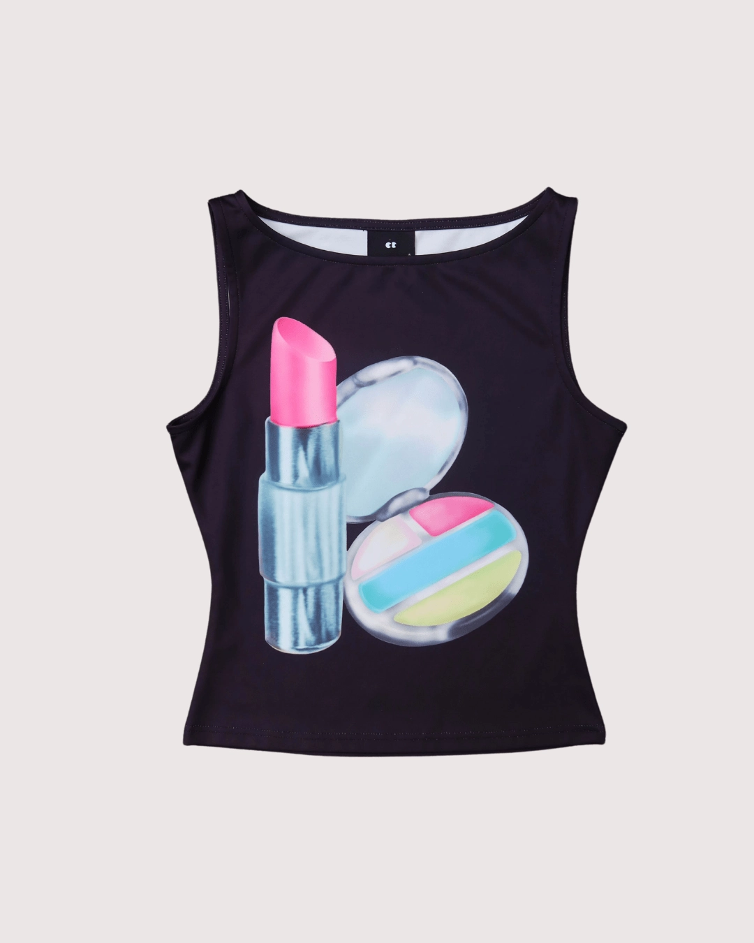 Hot Pink Lipstick Slash Neck Top