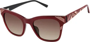 L.A.M.B. Gwen Stefani LA597 Square Sunglasses for Women, 53 mm, UV400 Protection