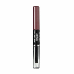 Liquid Lipstick with Clear Lip Gloss by Revlon, ColorStay Face Makeup, Overtime Lipcolor, Dual Ended with Vitamin E in Plum / Berry, Always Siena (380), 0.07 Oz