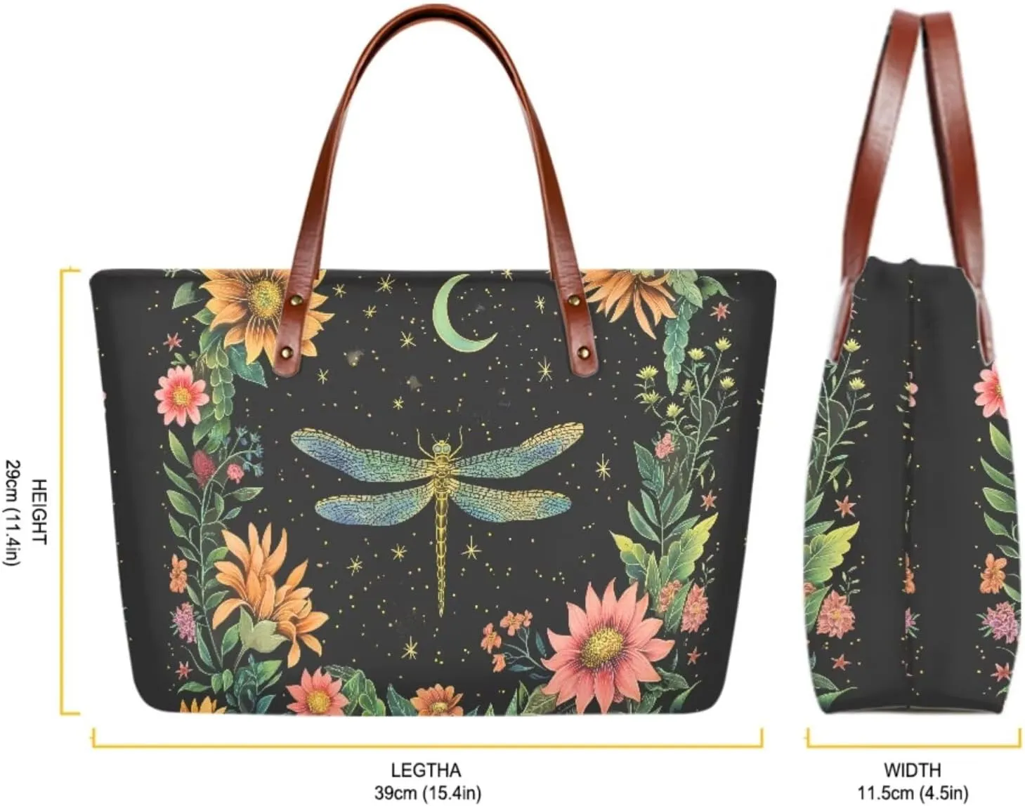 Lotusorchid Purse and Wallet Set, Large Tote and Wallet Set for Women, Lightweight Purses Set