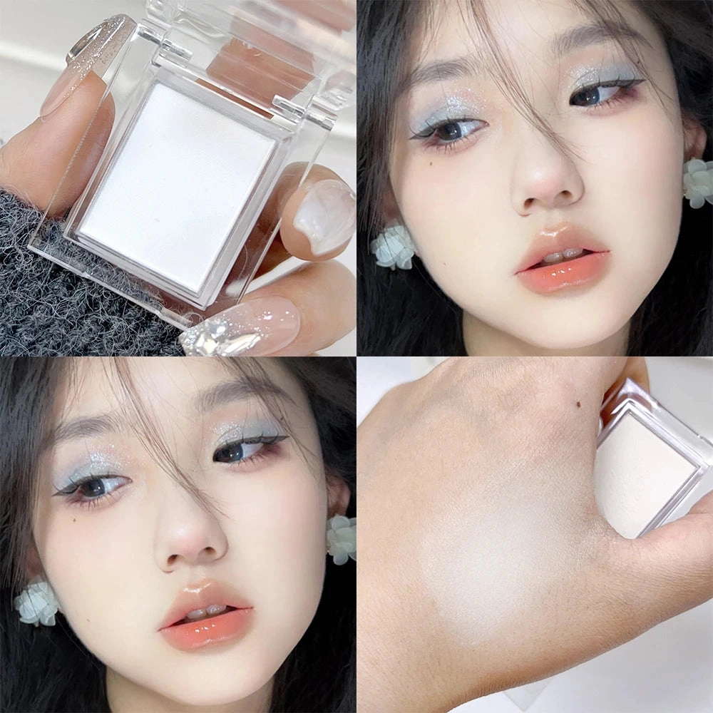 Matte White Highlight Palettes Pigment Eye Makeup