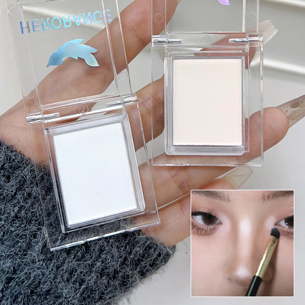 Matte White Highlight Palettes Pigment Eye Makeup