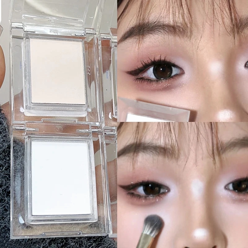Matte White Highlight Palettes Pigment Eye Makeup