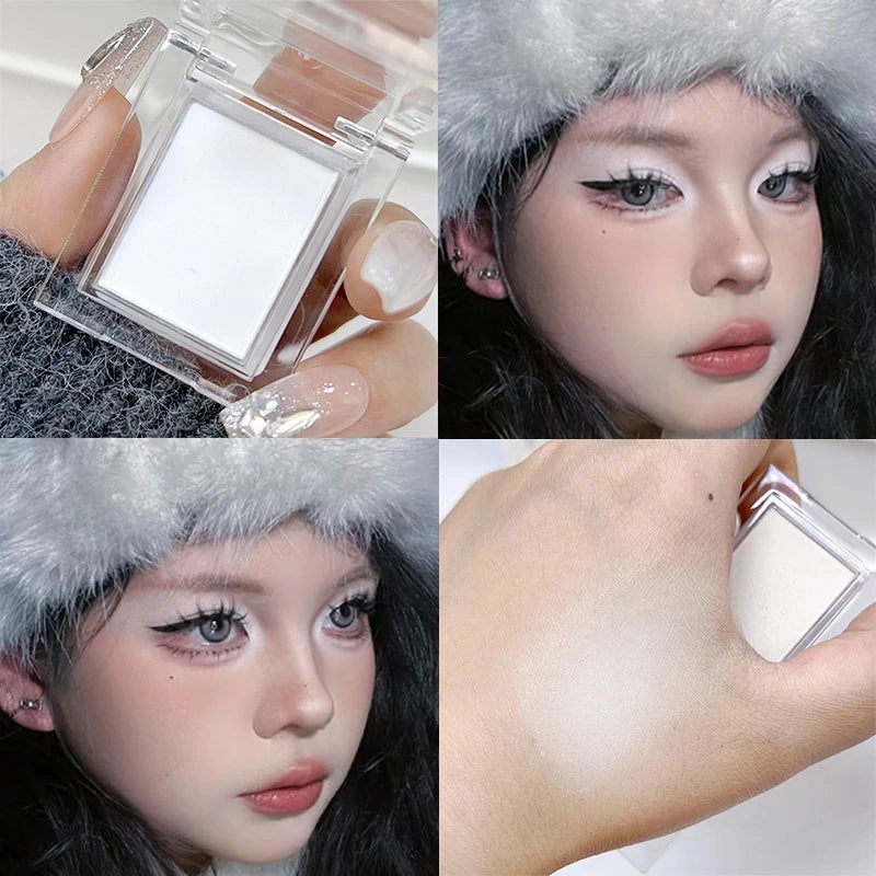 Matte White Highlight Palettes Pigment Eye Makeup