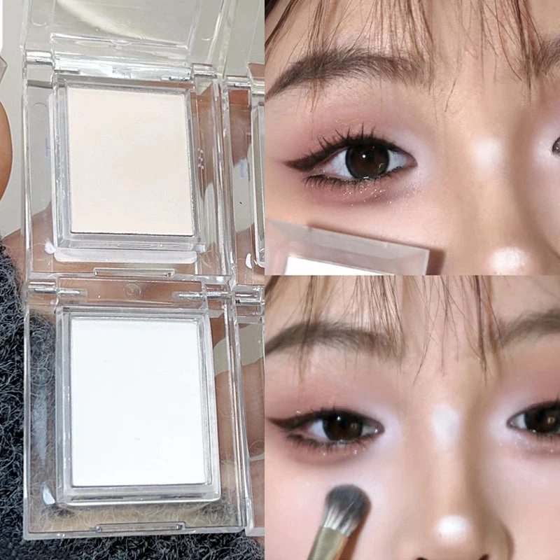Matte White Highlight Palettes Pigment Eye Makeup