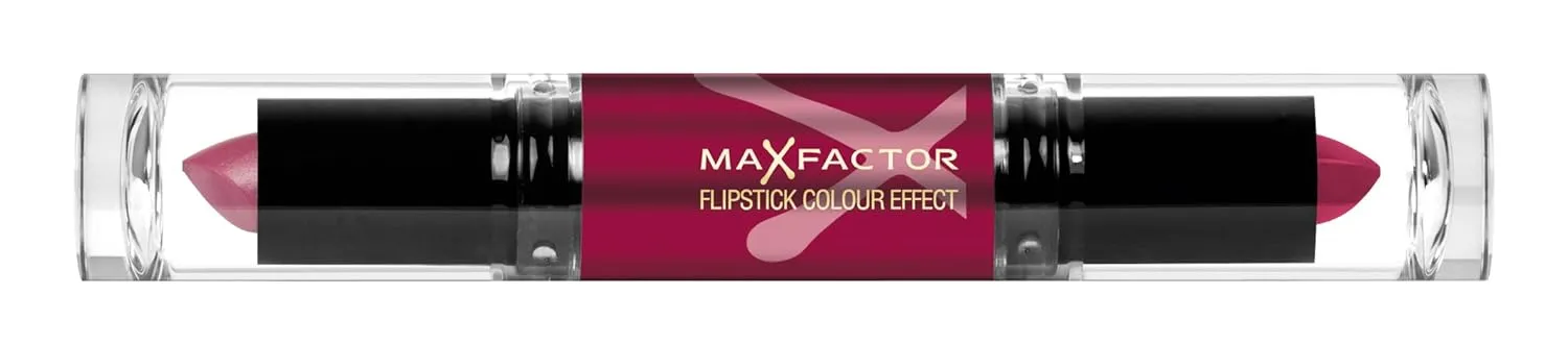 Max Factor Flipstick Colour Effect Lipstick for Women, 25 Salsa Red