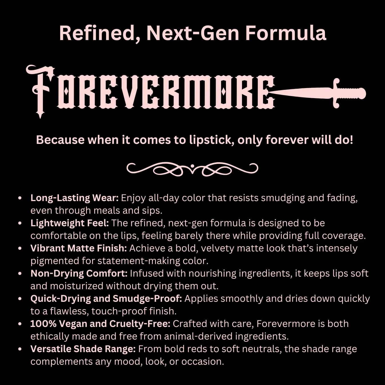 Medusa's Makeup Forevermore Liquid Matte Lipstick Bold, VelvetyMatte Finish - Long-Lasting Wear - Cruelty Free & Vegan (Hot Gossip, 2 fl oz)