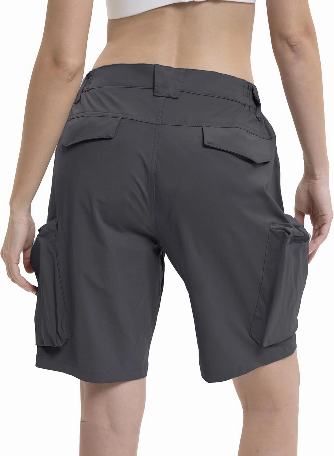 NATUVENIX Stretch Women's Hiking Shorts Quick Dry Cargo Casual Shorts Women Lightweight Travel Golf Shorts