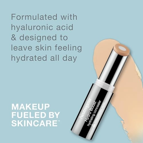 Neutrogena Hydro Boost Hydrating Concealer Stick for Dry Skin, Oil-Free, Lightweight, Non-Greasy and Non-Comedogenic Cover-Up Makeup with Hyaluronic Acid, 10/Fair, 0.12 Oz