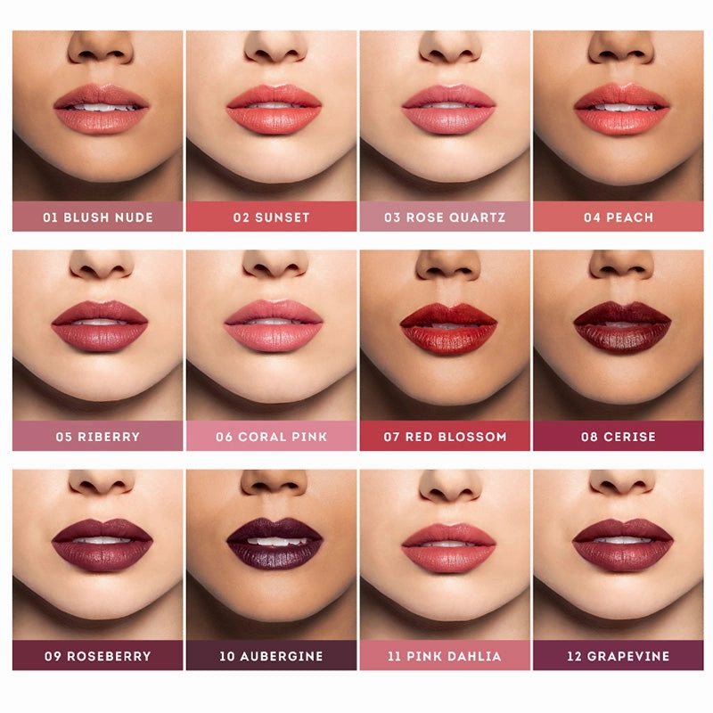 Nude By Nature Creamy Matte Lipstick - 05 Riberry