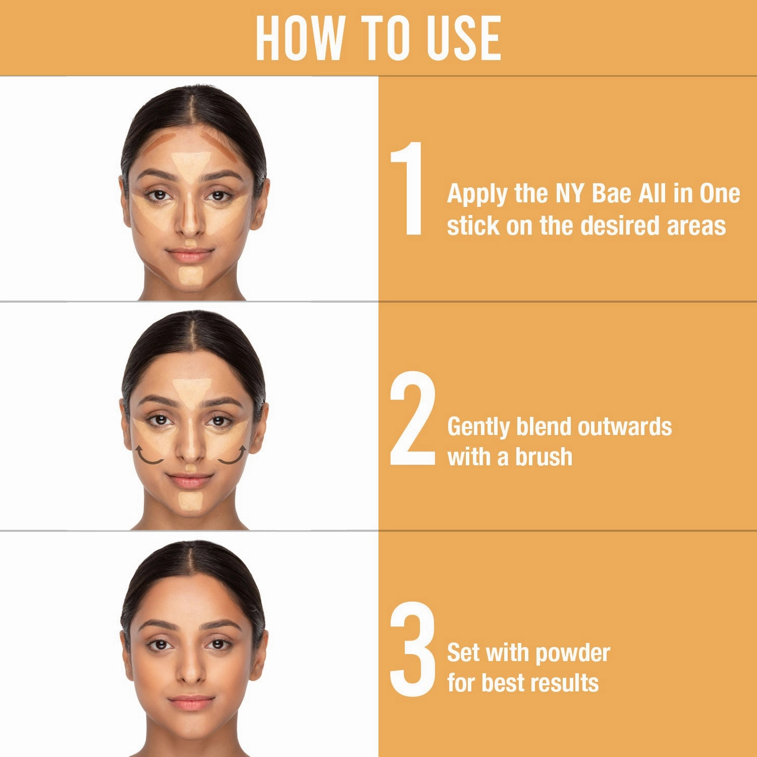 NY Bae All In One Stick| Foundation, Concealer, Contour, Colour Corrector| For Fair Skin| Flawless Texture| Honey, I'm Going To Soho 16
