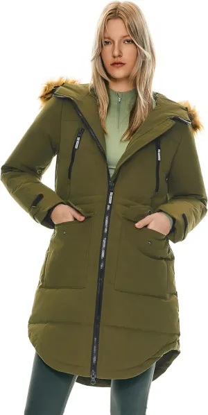 Orolay Women's Thickened Down Jacket Winter Warm Down Coat