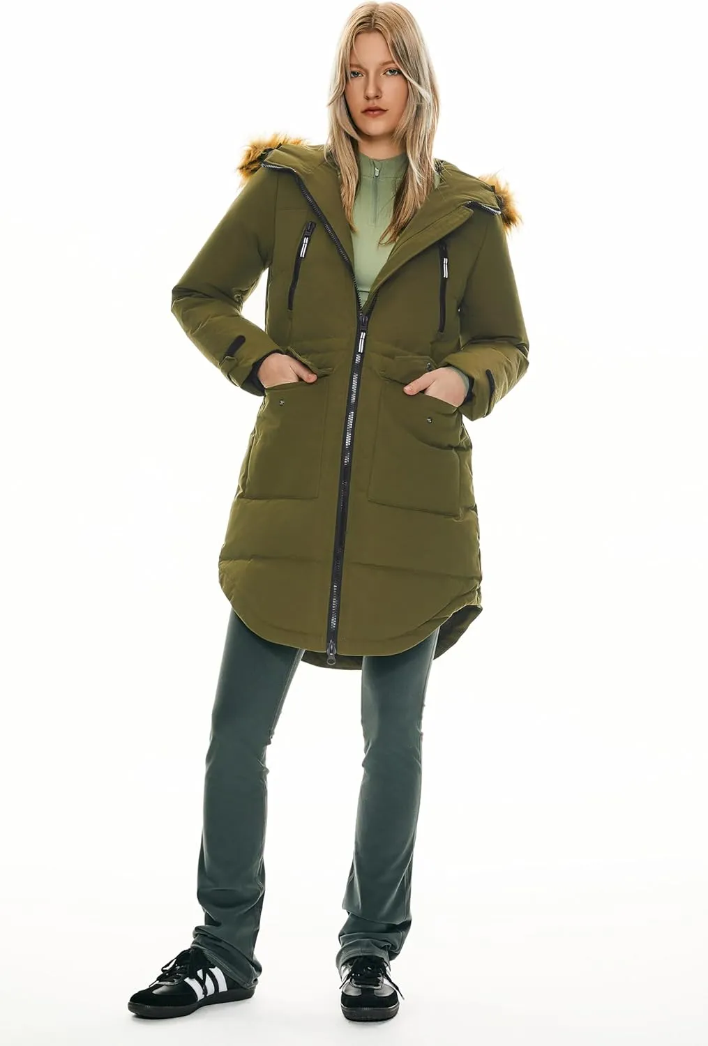 Orolay Women's Thickened Down Jacket Winter Warm Down Coat