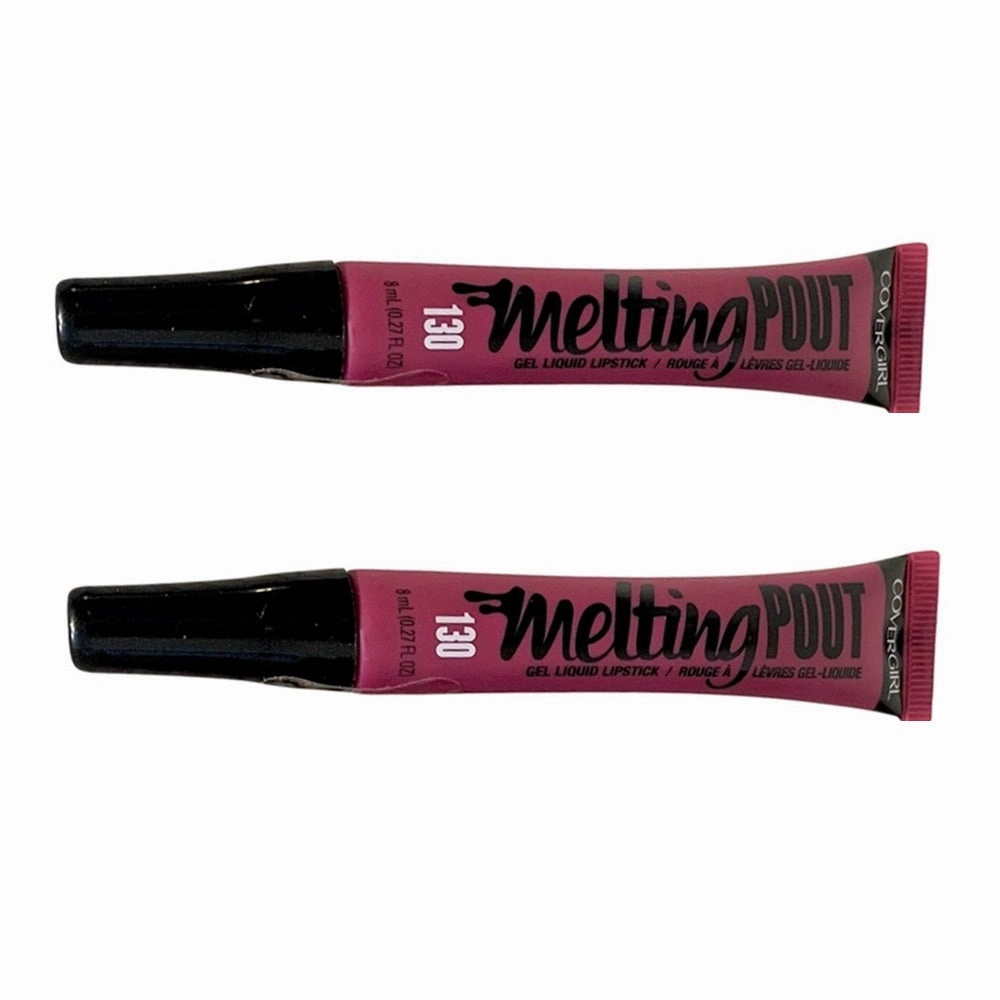 Pack of 2 CoverGirl Melting Pout Gel Liquid Lipstick, Don't Be Gelly 130