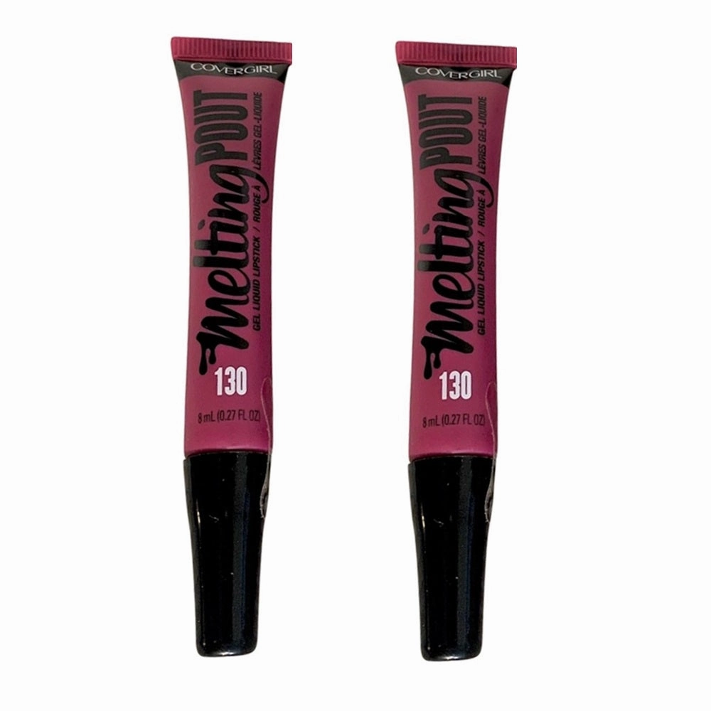 Pack of 2 CoverGirl Melting Pout Gel Liquid Lipstick, Don't Be Gelly 130