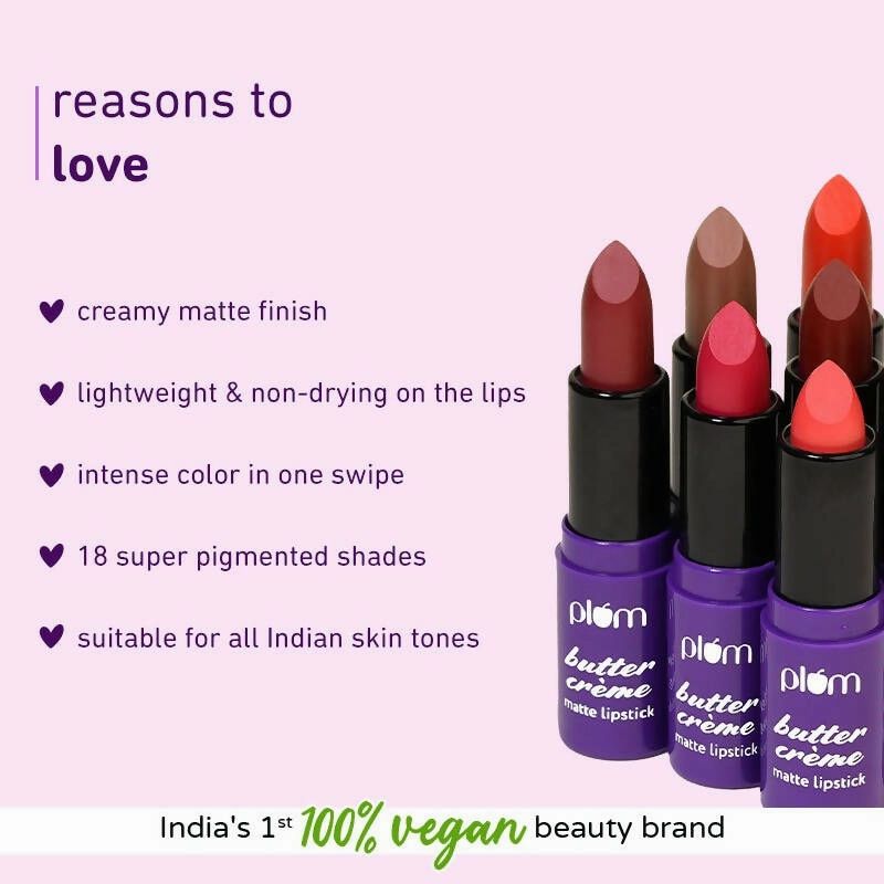 Plum Butter Crème Matte Lipstick Coral My Name - 133 (Coral)