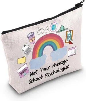 POFULL Psychologist Gift Not Your Average Psychologist Cosmetic Bag First Day Of Gift (Average Psychologist)