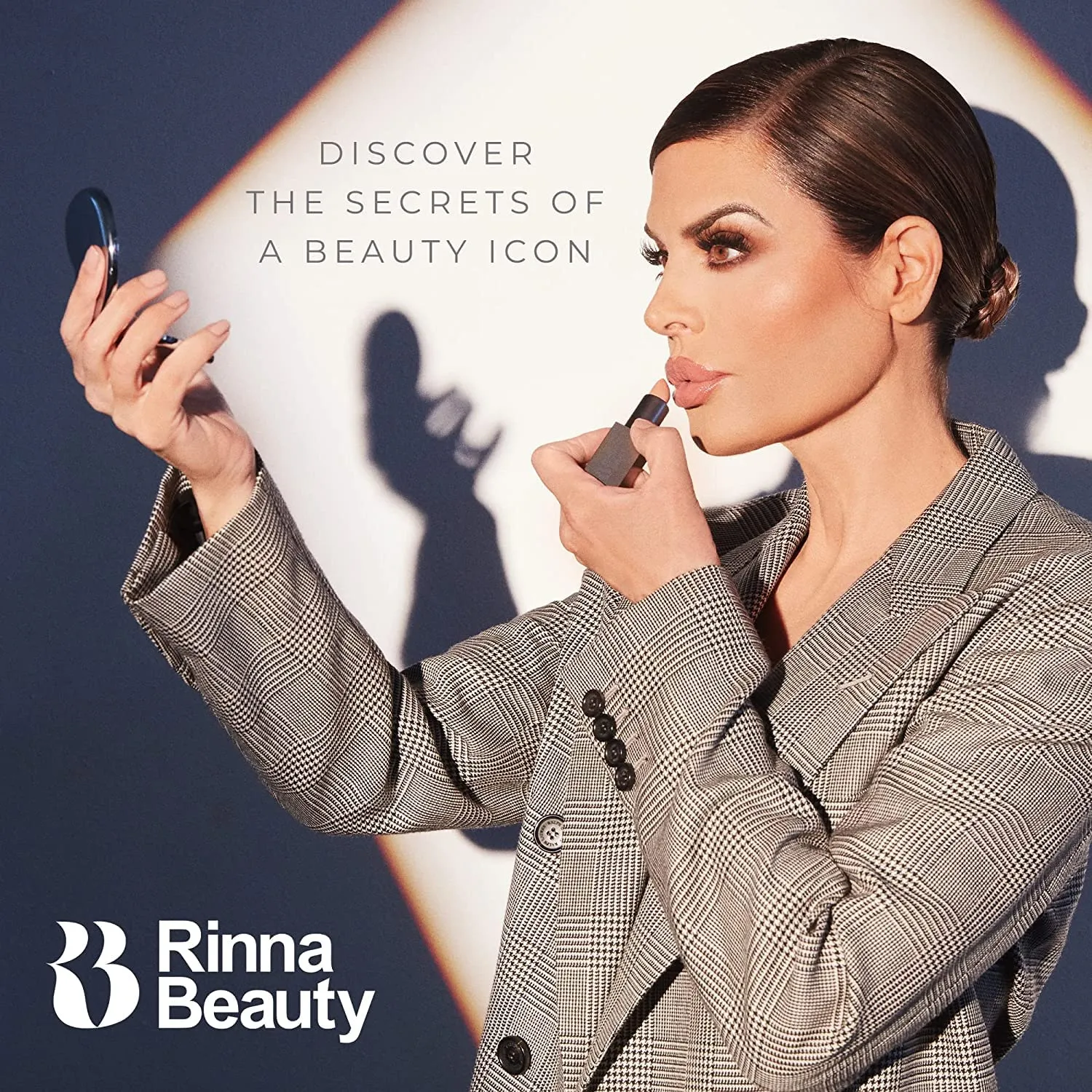 Rinna Beauty Icon Lip Kit - No Apologies - All-in-one Lip Kit - Includes Lipstick, Lip Gloss, and Lip Liner - NUDE CORAL look - Vegan, LONG-LASTING: Anti-aging, & Moisturizing, Cruelty-Free - 1 each
