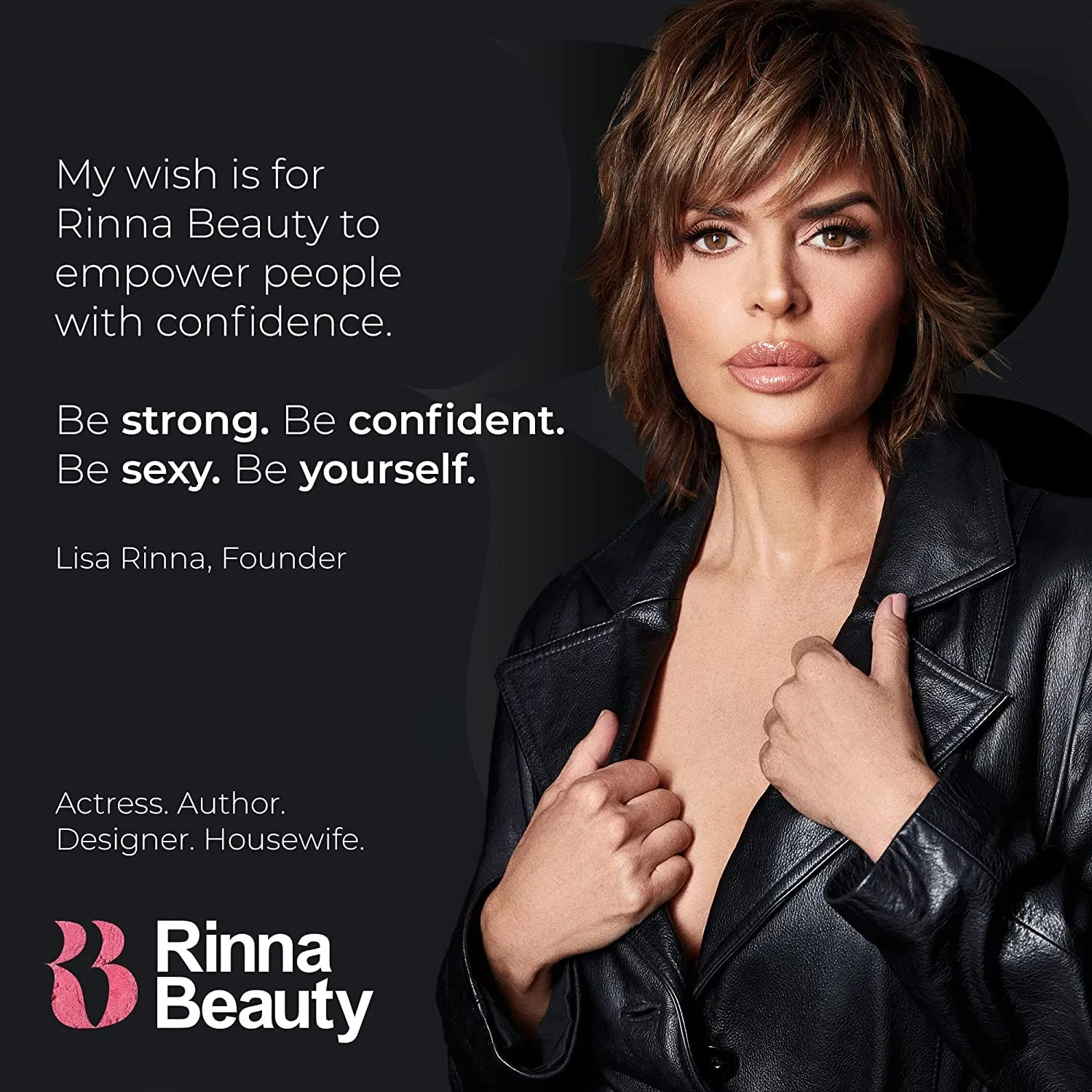 Rinna Beauty Icon Lip Kit - No Apologies - All-in-one Lip Kit - Includes Lipstick, Lip Gloss, and Lip Liner - NUDE CORAL look - Vegan, LONG-LASTING: Anti-aging, & Moisturizing, Cruelty-Free - 1 each