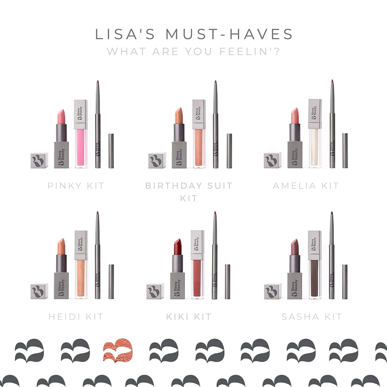 Rinna Beauty Icon Lip Kit - No Apologies - All-in-one Lip Kit - Includes Lipstick, Lip Gloss, and Lip Liner - NUDE CORAL look - Vegan, LONG-LASTING: Anti-aging, & Moisturizing, Cruelty-Free - 1 each