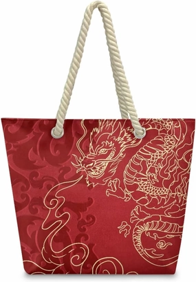 Rope Handbag for Women Large Beach Bags Lightweight Shopping Bag Large Capacity Polyester Tote for Daily Work