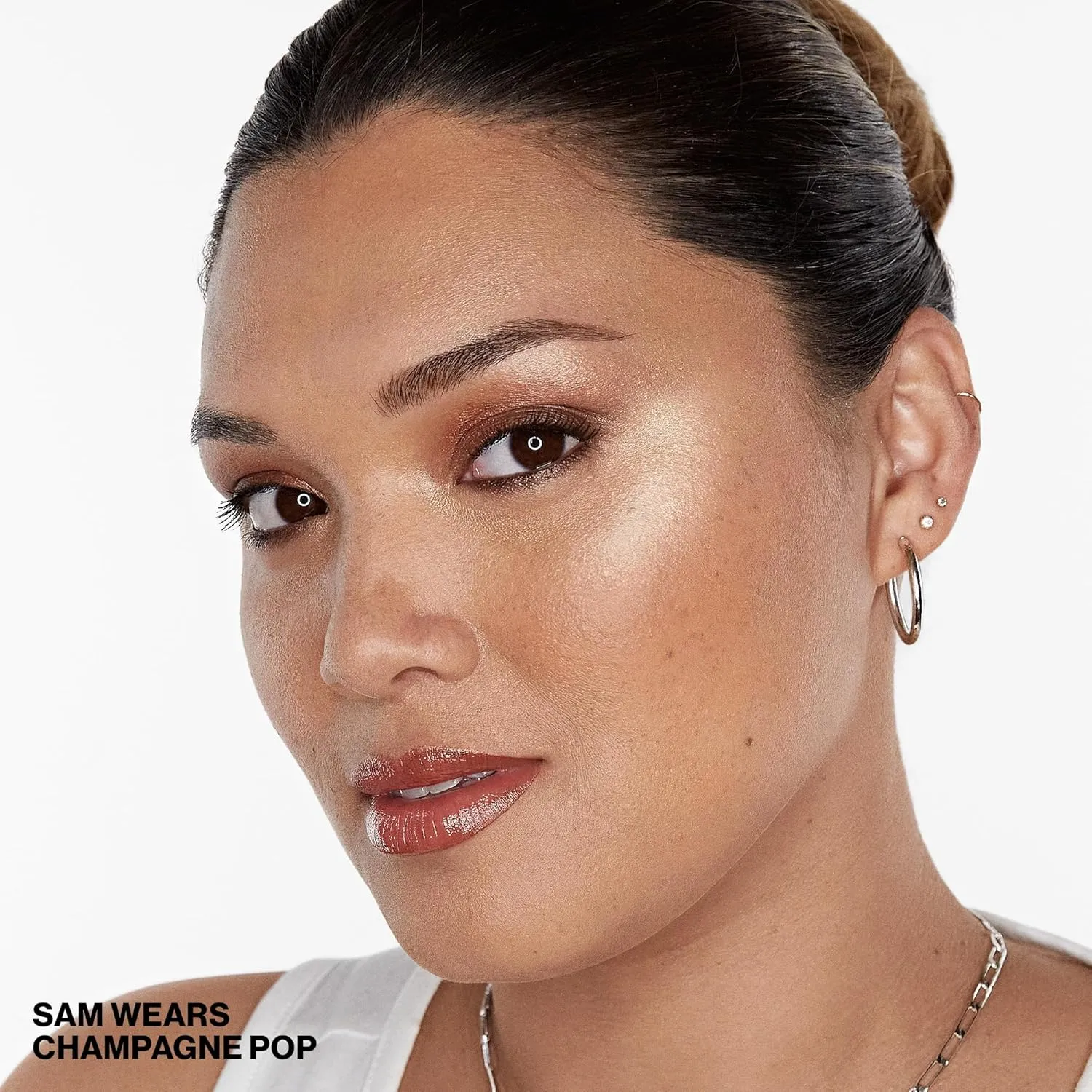 Smashbox X BECCA Shimmering Skin Perfector Pressed Highlighter | Luminous Glow   Buildable, 0.25 Ounce