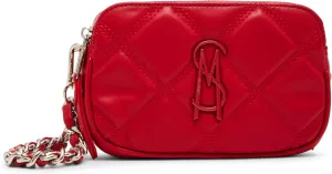 Steve Madden Daisy Quilted Crossbody, Red
