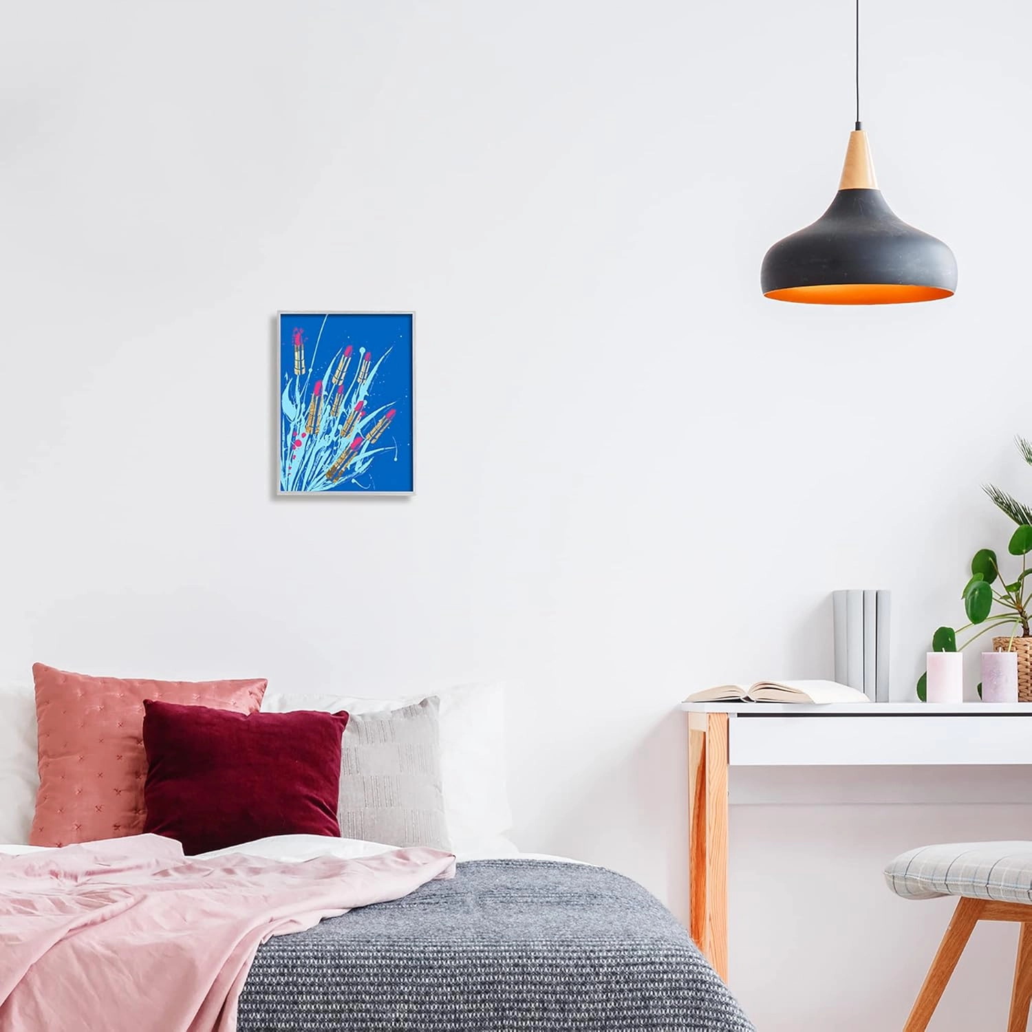 Stupell Industries Vivid Glam Lipstick Arrangement Framed Wall Art, Design by Lil' Rue