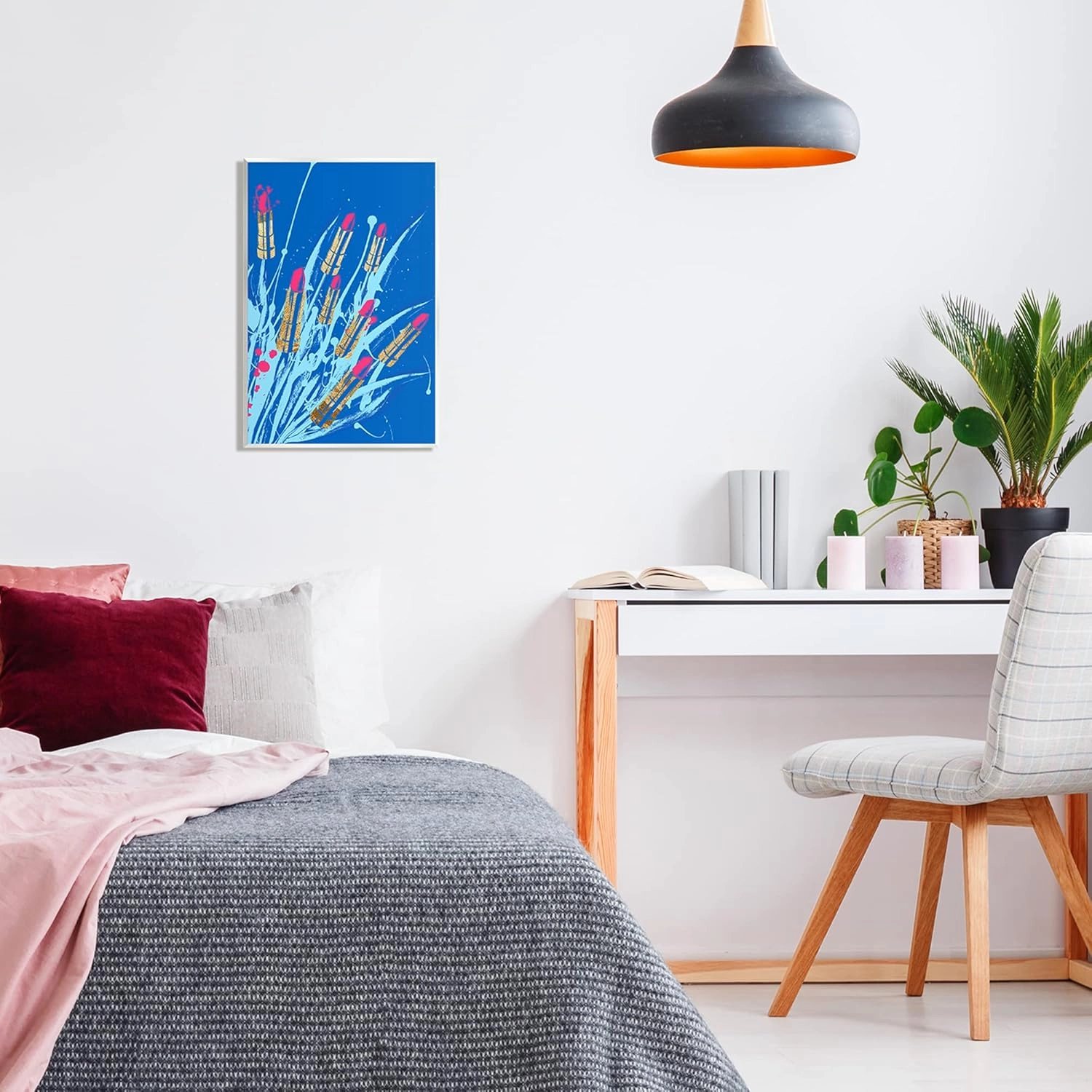 Stupell Industries Vivid Glam Lipstick Arrangement Wood Wall Art, Design by Lil' Rue