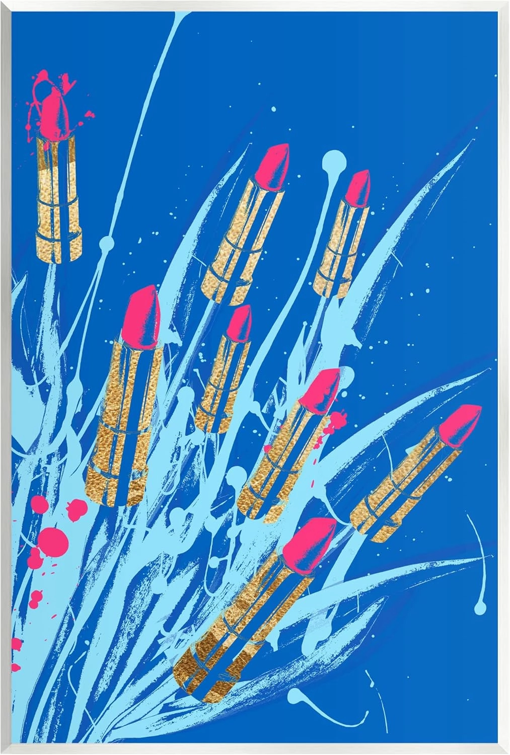 Stupell Industries Vivid Glam Lipstick Arrangement Wood Wall Art, Design by Lil' Rue