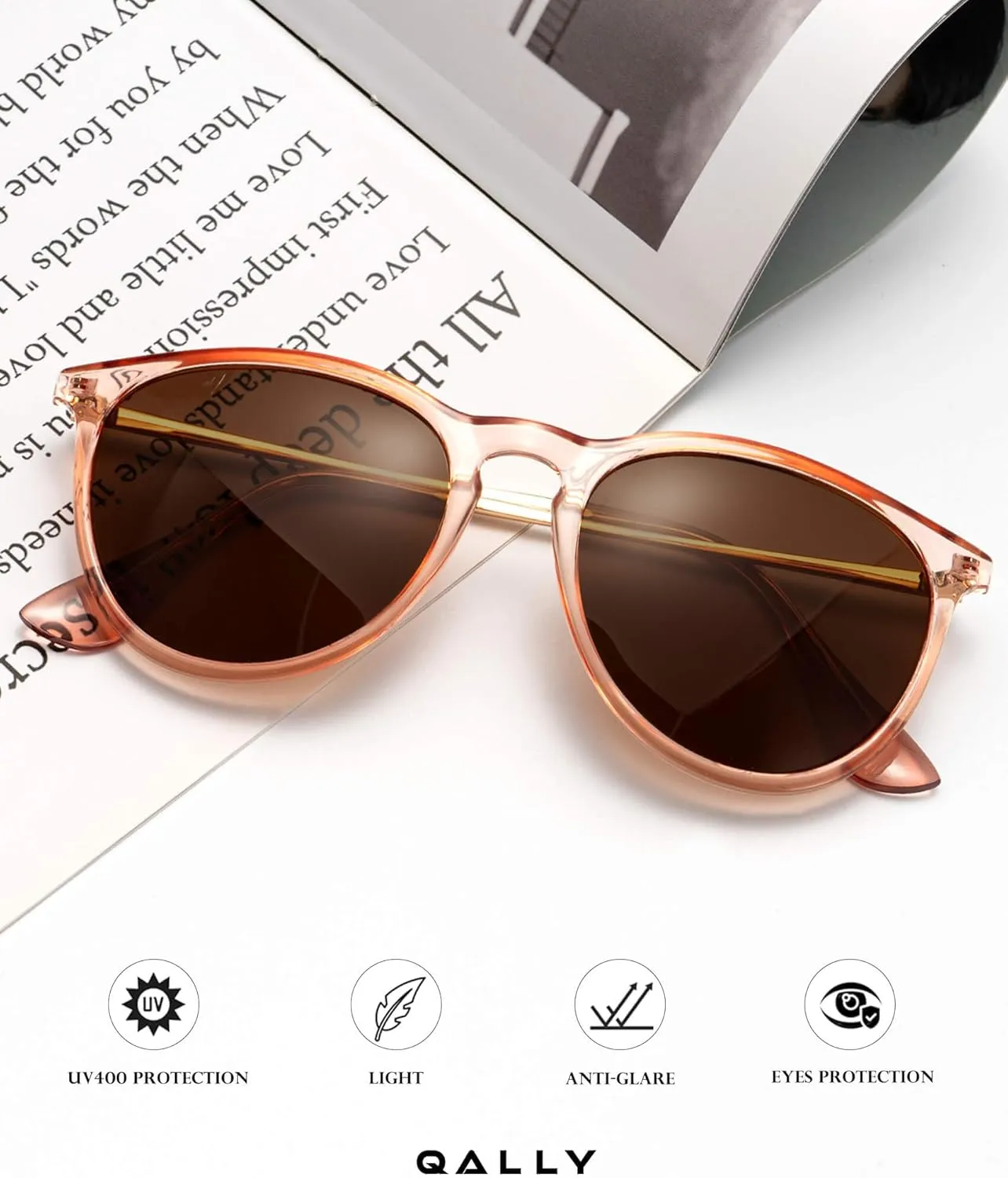Sunglasses Womens Polarized Sunglasses-Women: Retro Round Sun Glasses with UV400 Protecion Trendy 3 Pack