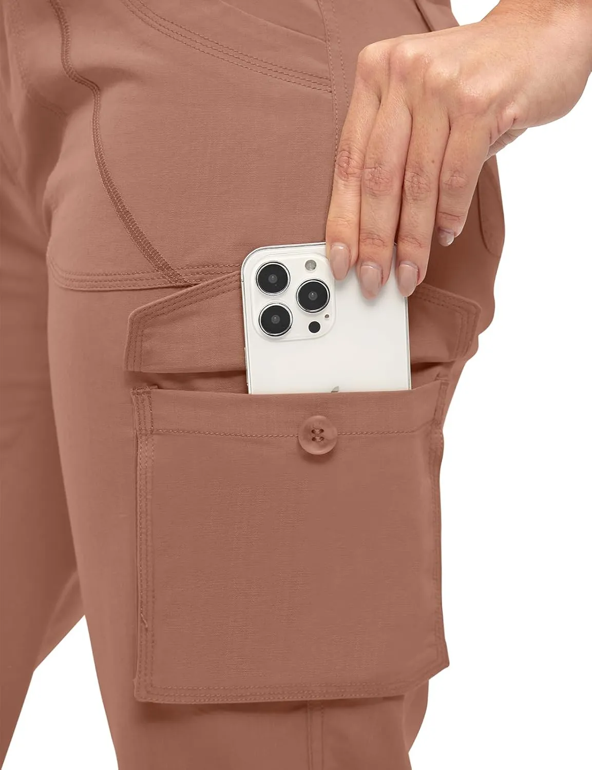 TBMPOY Womens Cargo Capris Lightweight Hiking Pants 6 Pockets Quick Dry Casual Outdoor Trip Loose Shorts Cropped Cotton