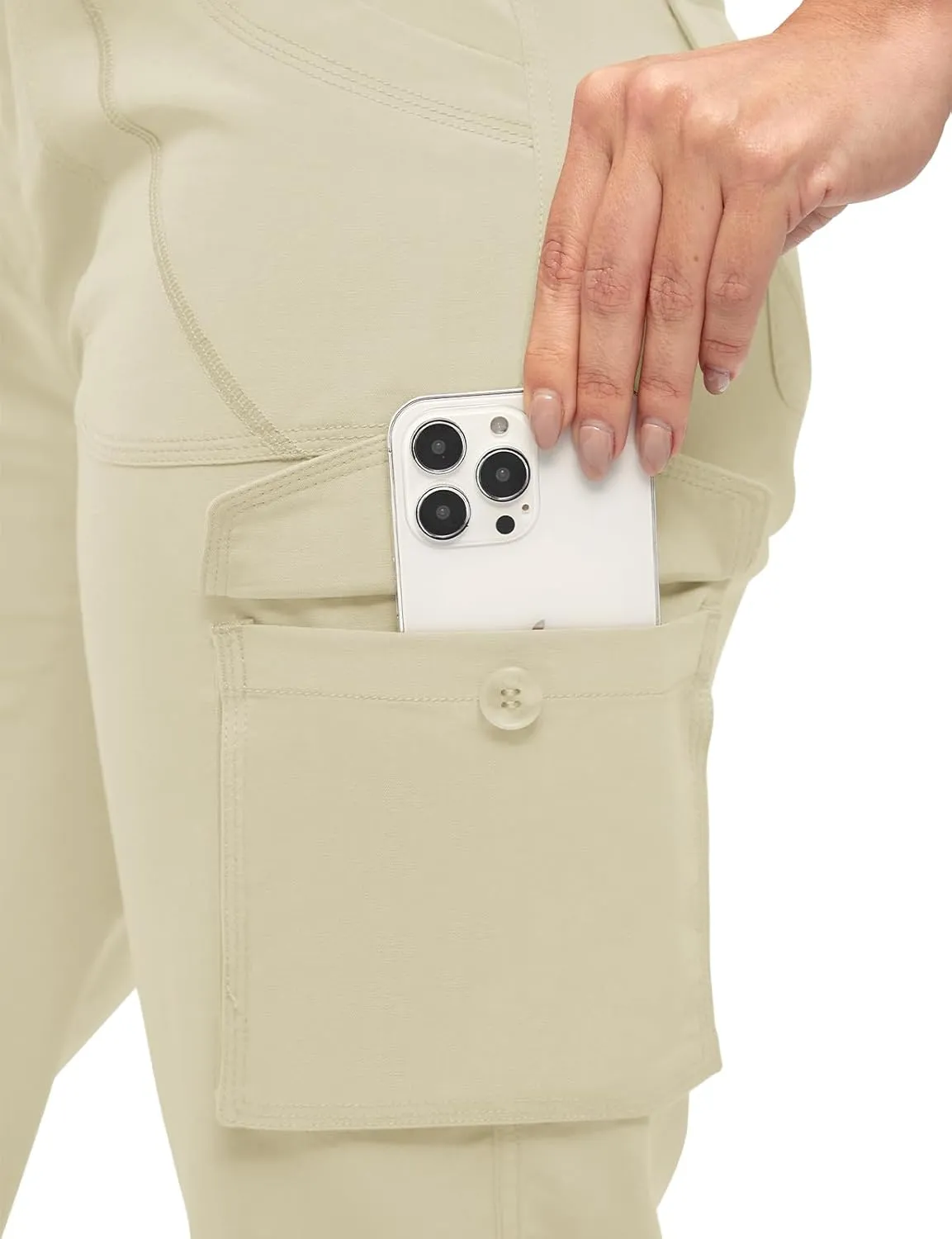 TBMPOY Womens Cargo Capris Lightweight Hiking Pants 6 Pockets Quick Dry Casual Outdoor Trip Loose Shorts Cropped Cotton